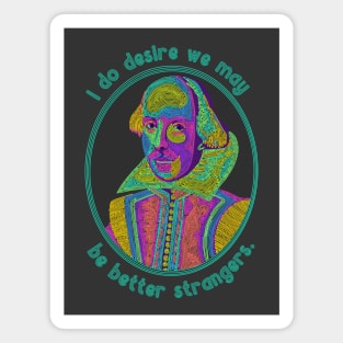 William Shakespeare Portrait and Quote Magnet